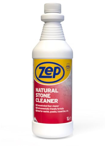 Zep Natural Stone Cleaner 1L – Floor & Kitchen Worktops Cleaner, Dilutable No-Rinse Surface Solution