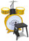 Bontempi | BeatMaster: Batteria per Piccoli con Suoni Realistici e Tanto Divertimento, Giallo, 500x500x680 mm