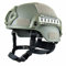 GEZICHTA MICH 2001 Action Version Casco tattico protettivo per softair, con supporto NVG e guide laterali, per paintball e giochi tattici, Verde militare.