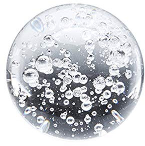 BESPORTBLE 1stk Glaskugel Steingartendekor Kristallkugel Transparente Kugel Blase