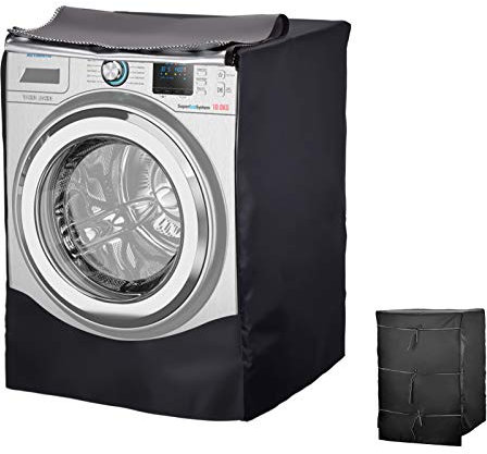 Abdeckung für Waschmaschine für den Außenbereich, 85×60×60CM,Wasserdicht Abdeckung für Waschmaschine und Trockner Staub- und Schmutzabweisend Grau (As Shown)