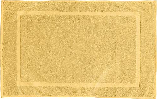 REDBEST Duschvorlage, Badteppich Chicago hellgelb Größe 50x80 cm - extra dick, weich, saustark und strapazierfähig (weitere Farben)
