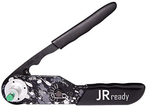 JRready HDT-48-00 Draht-Crimpwerkzeuge für elektrische Steckverbinder, Set mit festem Positionierer, robuster Drahtbereich 12–22 AWG & DTP, DT, DTM-Serie, Kontakt 12#, 16#, 20# große Draht-Crimpzange
