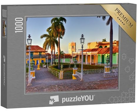 puzzleYOU: Puzzle 1000 Teile „UNESCO-Weltkulturerbe Plaza Mayor im Zentrum von Trinidad, Kuba“ – aus der Puzzle-Kollektion Südamerika