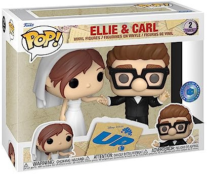 Funko Pop! Disney: Up - 2 Packung Wedding Carl & Ellie - Amazon-Exklusiv - Vinyl-Sammelfigur - Geschenkidee - Offizielle Handelswaren - Spielzeug Für Kinder und Erwachsene - Movies Fans