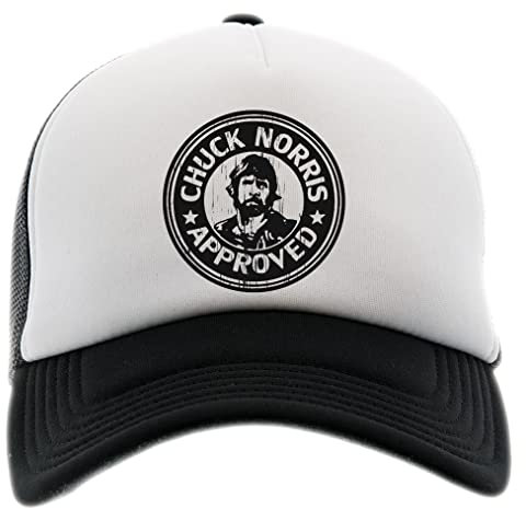 BIOCLOD Chuck Norris Approved Männer Frauen Unisex Baseball Kappe Schwarz Weiss Men Women Cap Black White