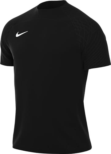 NIKE Herren M NK DF STRKE III JSY SS T-Shirt, Black/Black/Black/White, L