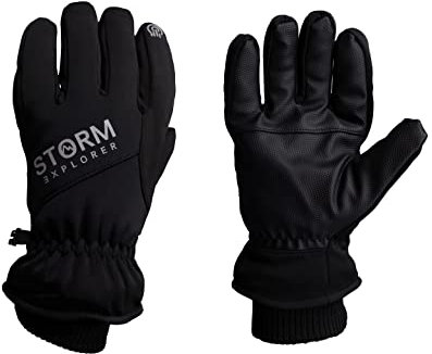 Storm Explorer - wasserdichte Winterhandschuhe „Polar“ für Herren & Damen - Skihandschuhe mit Touchscreen - Warme Winter Handschuhe - Winter Gloves for Men - schwarz - L