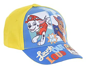 PAW PATROL Hut für Jungen, Baseball Kappe, Marshall Rubble und Chase Design, Sommermütze, Geschenk für Jungen, Verstellbare Hut