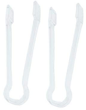 Tongs for Ice 2pcs Stainless Steel Grill Tongs Fruitcakes Buffet Serving Tong Kitchen Tongs Acrylic Ice Clip Ice Bucket Mini Spoon Acrylic Tongs Kitchen Ice Tongs