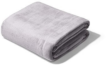 FEBE Kuscheldecke Flauschig Glatte Grau 160x200 cm Tagesdecke Fleecedecke Flanell Decke Sofadecke Für Couch Wohndecke Wendedecke als Sofaüberwurf oder Wohnzimmerdecke