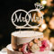 Cake Topper Hochzeit tortendeko Hochzeitstorte Topper mit Strass Mr & Mrs Deko Hochzeit Torte for Wedding Engagement Bridal Shower Anniversary Party Kuchen Dekoendeko Zubehör (Gold)