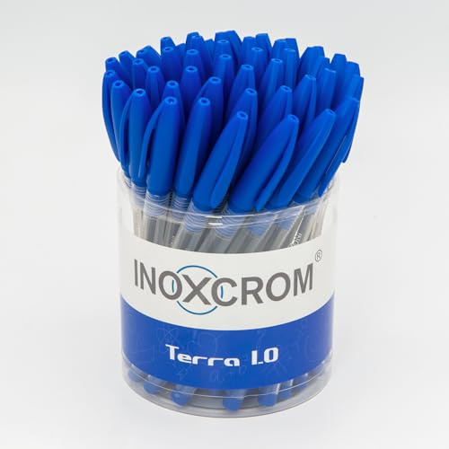 INOXCROM Value Pack 50 Kugelschreiber TERRA 1.0, Blau