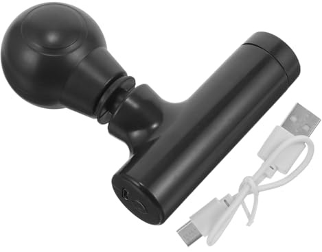 Kleiner Muskelmassagegerät Schwarz, Massagepistole Klein und Leicht | Elektrische Handmassagegeräte, Body Massagegerät, Handmassagegerät für Haushalt Zufällige Farbe