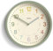 JONES CLOCKS® Kids wanduhr | Kleine Moderne kidszimmeruhr | 25cm | Salbeigrün | Buntes zifferblatt zum erlernen des zeitablesens