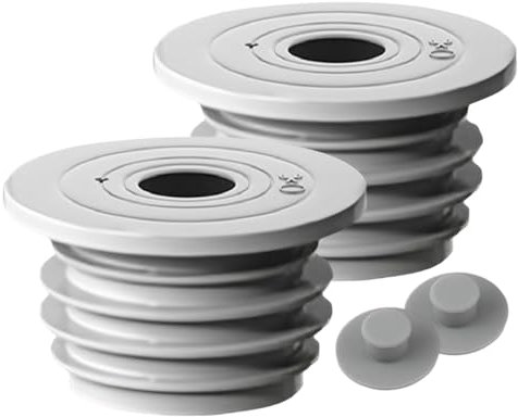 Abfluss-Rückflussverhinderer, Abflussschlauchdichtung für Waschmaschinen | 2 Stück Kanalrohr-Bodenablaufdichtung | Dichtungsdeckel, Küchenrohr-Dichtungsring für Waschküche, Badezimmer, Badewanne, Wasc