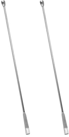 VOANZO 304 Stainless Steel, Sampling Reagent Spoon 2 X Micro Laboratory Sampling Reagent Spoon, 220mm 304 Stainless Steel 2 In 1 Double Head Laboratory Stirring Spatula