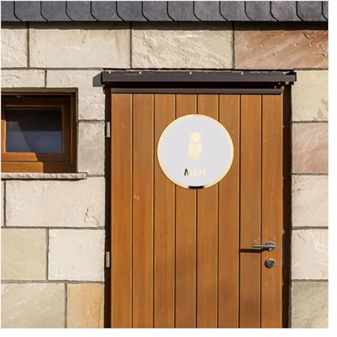 CYMMIYT Cartello Toilette Targa for WC for Donne e Uomini Pittogramma Acrilico Decalcomanie for Il Bagno Cartello for Bagno for Bagno Negozio Luogo pubblico Commerciale Universale(Style D)