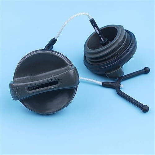 Jodriva 2pcs/lot Fuel Gas Oil Tank Cap, for Husqvarna, 435 440 445 450 E OEM 544111203 544111201 Motoserra Chainsaw Spare Parts fuel tank for lawn mower