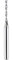SpeTool 1/4 Inch Shank Down Cut Spiral Router Bit, 1 Inch Cutting Length, Solid Carbide End Mill, Extra Long 3 Inch Total Length for Wood Carving