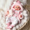 JIZHI 17 Zoll Reborn Baby Puppe - Lebensechte Echte Babygröße Mädchen - Realistische Neugeborene Puppen mit Zubehör
