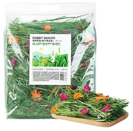 Timothy Hay rabit Food - Grass Hay Bedding For Hamster | Long Stem Feeding Hay For Rabbits | Feeding Hay For Rabbits | Healthy Pet Food Improves Digestion For Small Animal Gerbils Hamsters Chinchilla