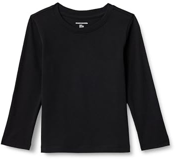 Amazon Essentials Boys and Toddlers' Long-Sleeve Cotton Jersey T-Shirts, Multipack
