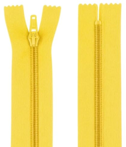 Giallo 7 (17,8 cm) Chiusura lampo a spirale in nylon, taglia #3 - Cerniera leggera per cucito e artigianato - Giddy Square