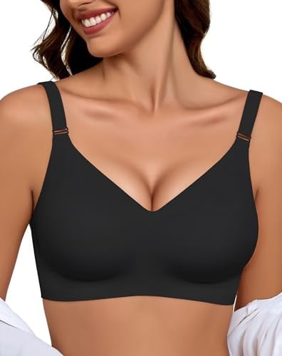 Sujetador sin Aros Mujer Cómodo Sujetadores sin Aro Bralette sin Costuras