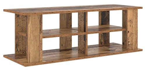 Mhdvray TV-Lowboard Altholz 96 x 35 x 33,5 cm, Modernes Design mit Stauraum, Robuster Holzwerkstoff, Fernsehtisch für Living Room Schlafzimmer Büro