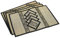 CCcollections Sets de Table en Roseaux Tissés à la Main-Lot de 4 Sets de Table Résistants à la Chaleur avec Dessous de Verre-Sets de Table Naturels et Écologiques pour un Art de Table Durable - Petite