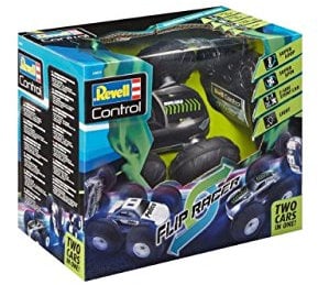 Revell Control Stunt Car Flip Racer, Spannende Rollenwechsel mit Flip-Funktion, Große Ballonreifen für jedes Terrain, LED-Scheinwerfer für Nachtrennen, Für Kinder ab 8 Jahren, Maßstab 1:10