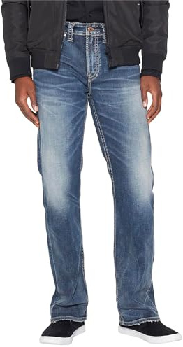 Silver Jeans Co. Herren-Jeans Craig mit klassischer Passform und Bootcut.
