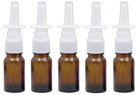 6 Stück 10 ml leere Nachfüllgläser für Reise-Nasen-Sprühflaschen mit feiner Nebelsprüher für Kosmetik, Make-up, Parfüm, Aufbewahrungsbehälter für medizinische Kochsalzwasseranwendungen (braun)