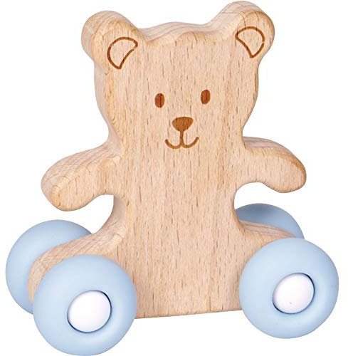 Die Spiegelburg 15821 Schiebe-Teddy aus Holz BabyGlück