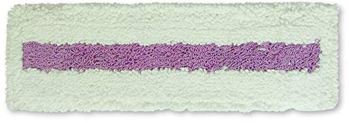 ABACUS® Mop Profi Weiss-lila 50 cm - Mop Bodenwischer für Klapphalter Wischmopp Bodenreiniger Mikrofaser Magnetklapphalter Grundreinigung grobe Verschmutzungen (6400)