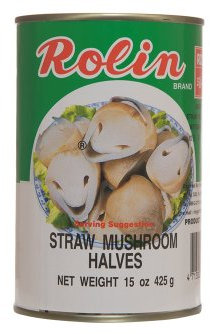 Straw Mushroom Halves 425g - Rolin