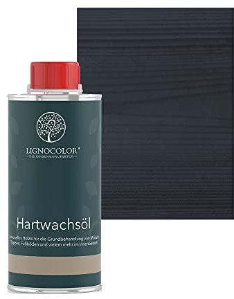 Lignocolor Hartwachsöl (250 ml, Anthrazit Grau) Holzöl für den Innenbereich