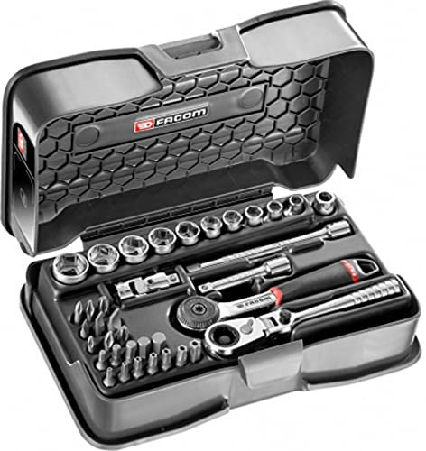 FACOM FAC31082 Coffret Douilles 1/4 6 Pans métriques 37 pièces-R.161-6P6HXPB
