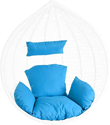 ESTEXO Kissen Sitzkissen Rückenkissen für Hängesessel Sitzpolster Auflage Rückenpolster Hellblau