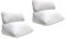Dreamolino Flip Pillow Kissen weiß - Doppelpack - Bauch- und Seitenschläferkissen Rückenstütze, Beinruhekissen & Lesestütze