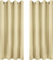 Utopia Bedding Verdunkelungsvorhänge mit Ösen thermovorhang 2er Set [117x137 cm, Beige] wärme und kälteisolierende und schalldämmende Vorhang Blickdicht für Wohnzimmer, Schlafzimmer & Büro