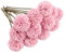 Aoleytech 12 pcs Artificial Chrysanthemum Balls, Artificial Hydrangea Bouquet, Silk Fake Chrysanthemum Plants for Indoor, Outdoor, Garden, Flower Arrangement, Home Decor - (Deep pink)