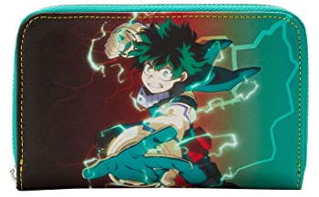 Loungefly My Hero Academia Deku Zip Around Wallet, Multicolor, Standard, Wallet