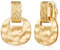 MUYAN Gold Falten Textur Clip On Drop Ohrringe für Frauen Non Piercing Vintage Dangle Ohrringe Modeschmuck Gold Drop Earrings for Women