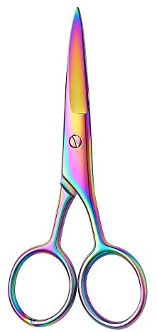 Fixinus Ciseaux à broder avec revêtement en titane - Petits ciseaux à coudre en acier inoxydable - Convient pour les travaux manuels, la broderie, la couture, le bricolage et l'utilisation quotidienne