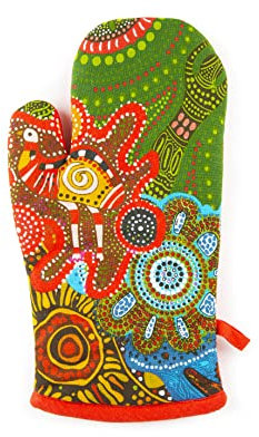 Excelsa Aboriginal Ofenhandschuh, Einheitsgröße, Futter 100% Baumwolle, Füllung aus Polyester