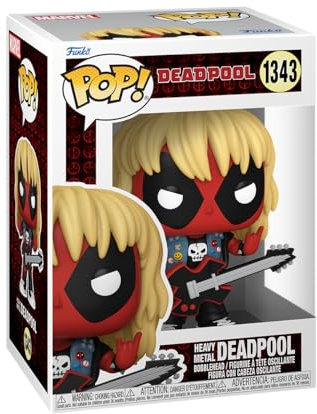 Funko Pop! Marvel: Deadpool - Heavy Metal Band Member Band - Collectable Vinyl Figure - Gift Idea - Official Merchandise - Toys for Kids & Adults - Marvel Fans - Model Figure for Collectors