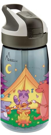 LAKEN Botella Tritan 0,45 Tapón Summit Animal Camping