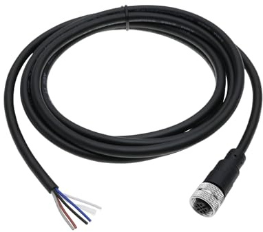 YINETTECH Connecteur de capteur M12 à 5 broches - Câble d'aviation droit femelle vers femelle - Câble électrique étanche pour automatisation industrielle